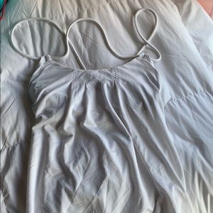Lululemon white cross cross tank